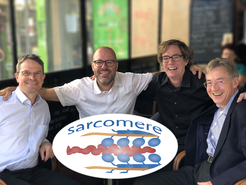 The research consortium (left to right): Dirk Görlich, Stefan Raunser, Frank Schnorrer, Mathias Gautel