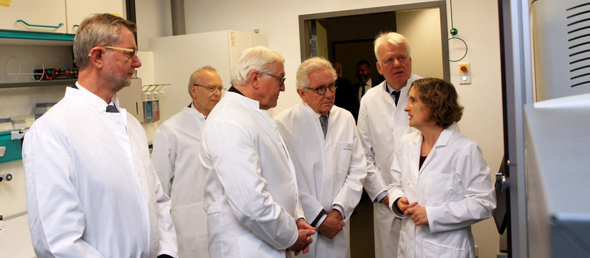 Bundespräsident Frank-Walter Steinmeier besucht das COMAS