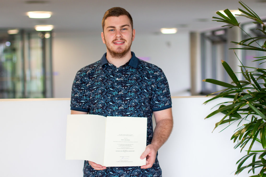 MPG Trainee Award for Lukas Braun<br />&nbsp;