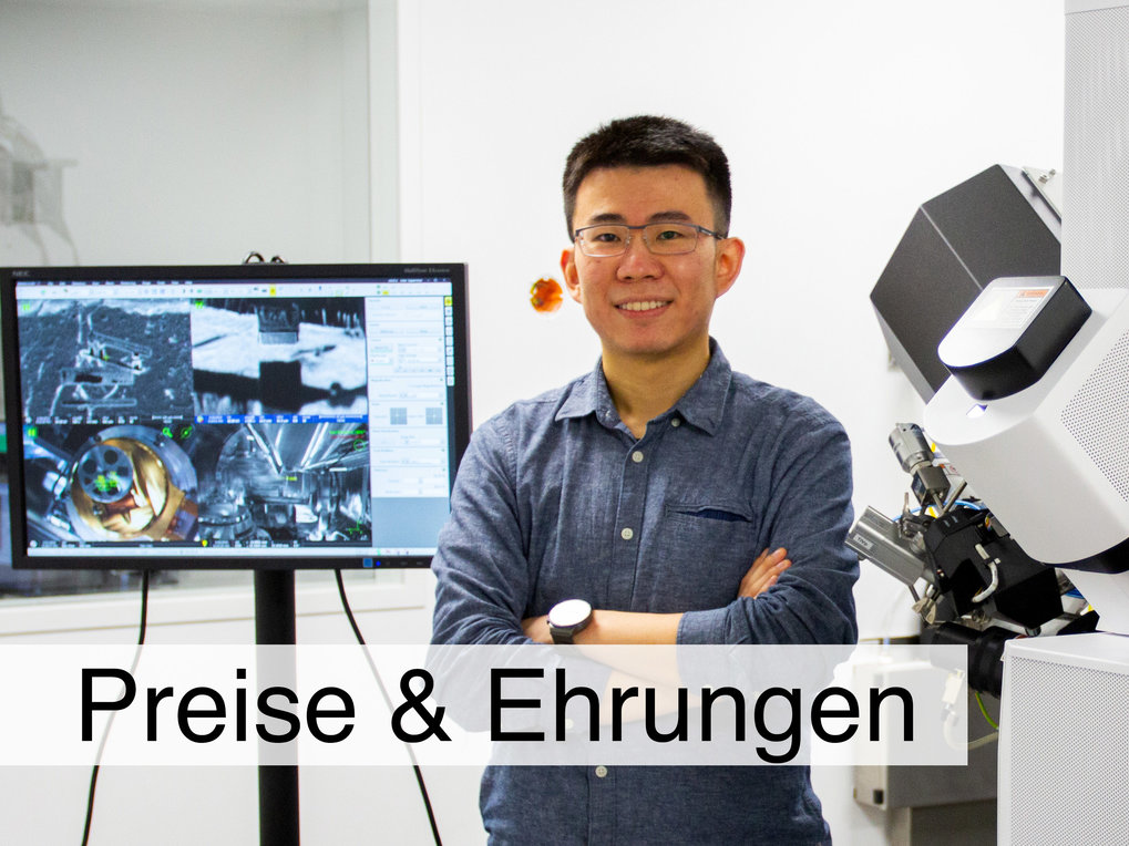 Zhexin &quot;Eric&quot; Wang erhält den Internationalen Birnstiel-Preis 2022